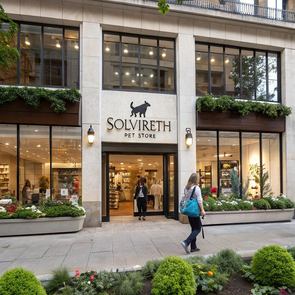 Front view of SOLVIRETH Pet Store